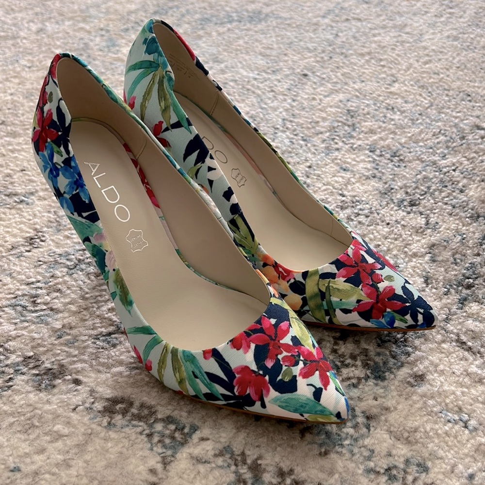 Aldo floral heels